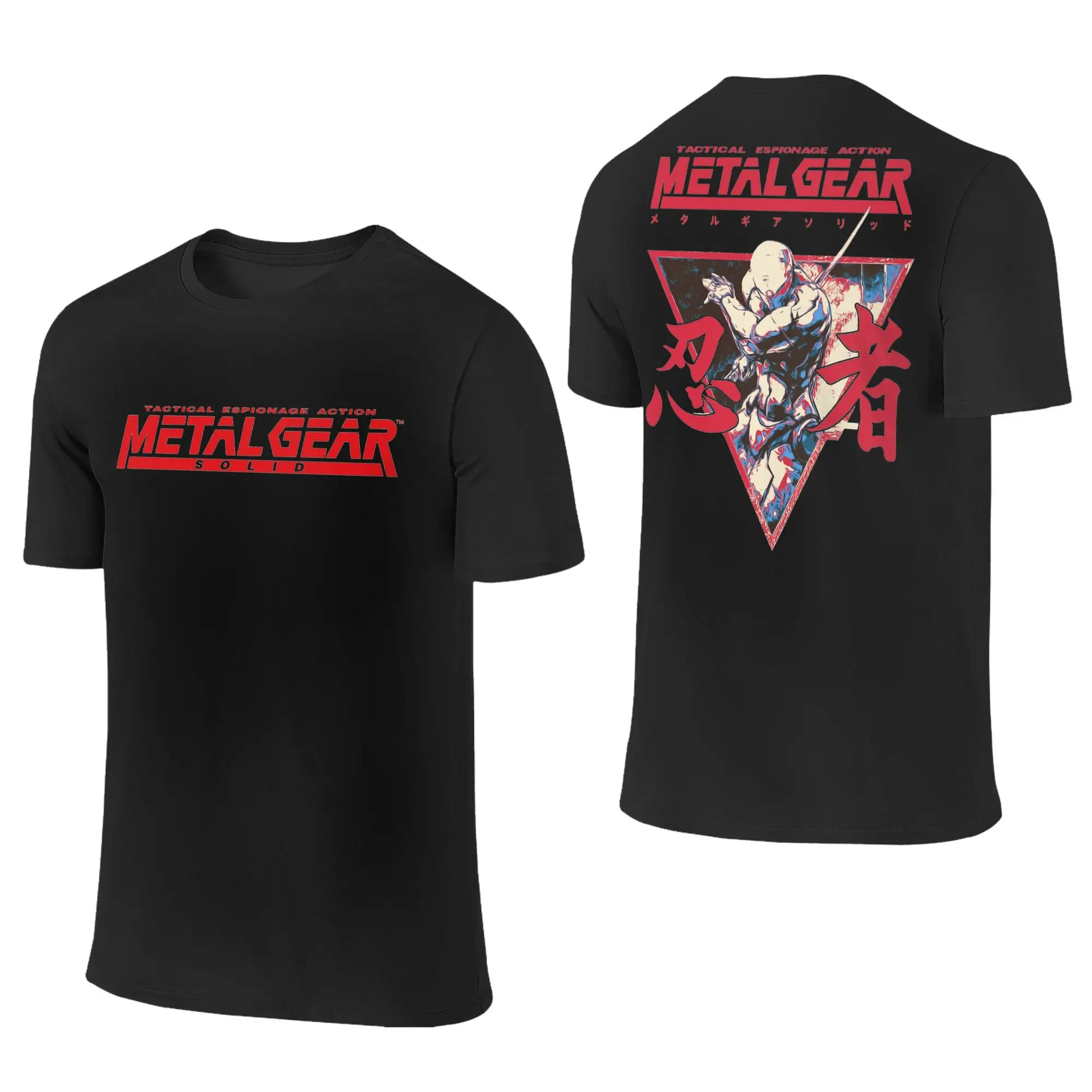 Game Metal Gear Solid Option C Men Women T Shirts MGS Gothic Phantom Hipster Vintage Tees T-Shirt Cotton 2-sided Gift Clothes