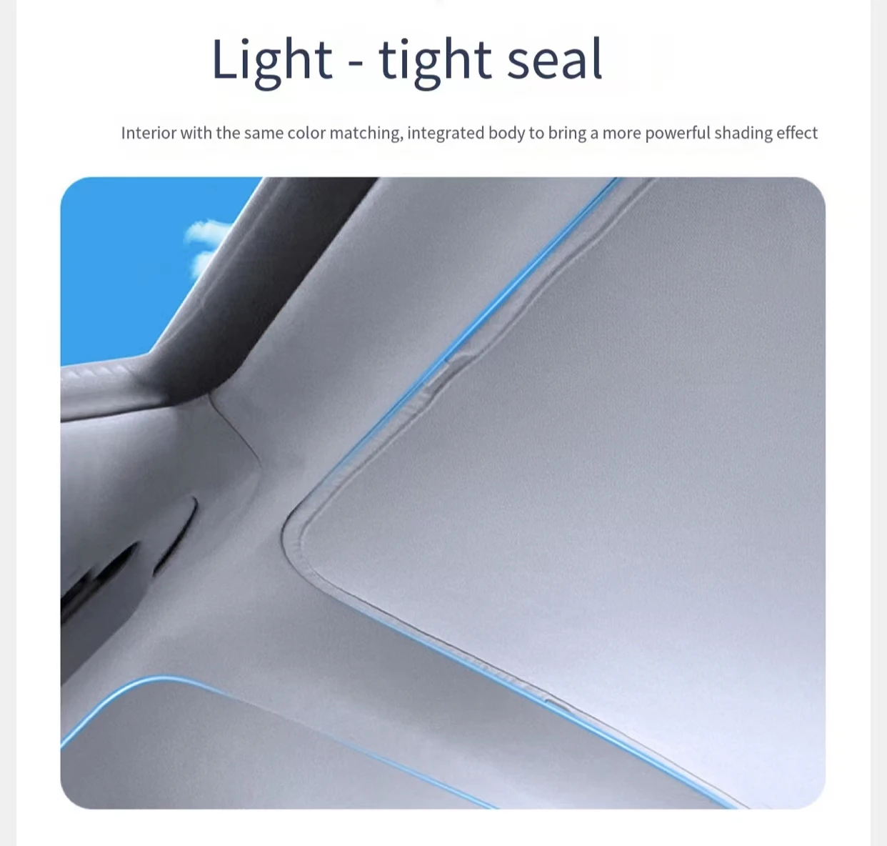 Applicable to Tesla model3/Y skylight skylight curtain shade shade net ceiling special sunscreen and heat insulation shade block