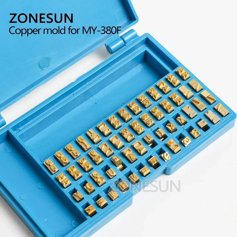 ZONESUN MY380 Alphabet Letter Fonts of Ribbon Printer Heat Stamping Head Ribbon Hot Stamping Spare Part Expiration Code Printer