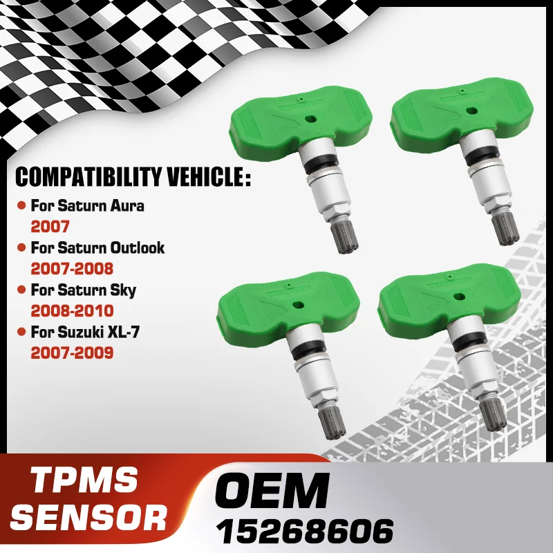 

1/4PCS Tire Pressure Monitoring System For Saturn Aura 2007 Saturn Outlook 2007-2008 Saturn Sky 2008-2010 Suzuki XL-7 2007-2009