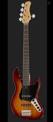 Custom edition 5 string Jazz electric bass 9V battery active pickup free shipping