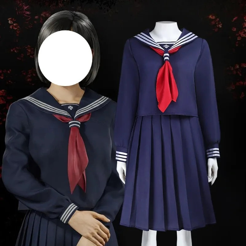 

Terror Game Shimizu Hinako Cosplay Costume Sailor School Uniform Suit for Women Girls Halloween Carnival Party Roleplay Outfits