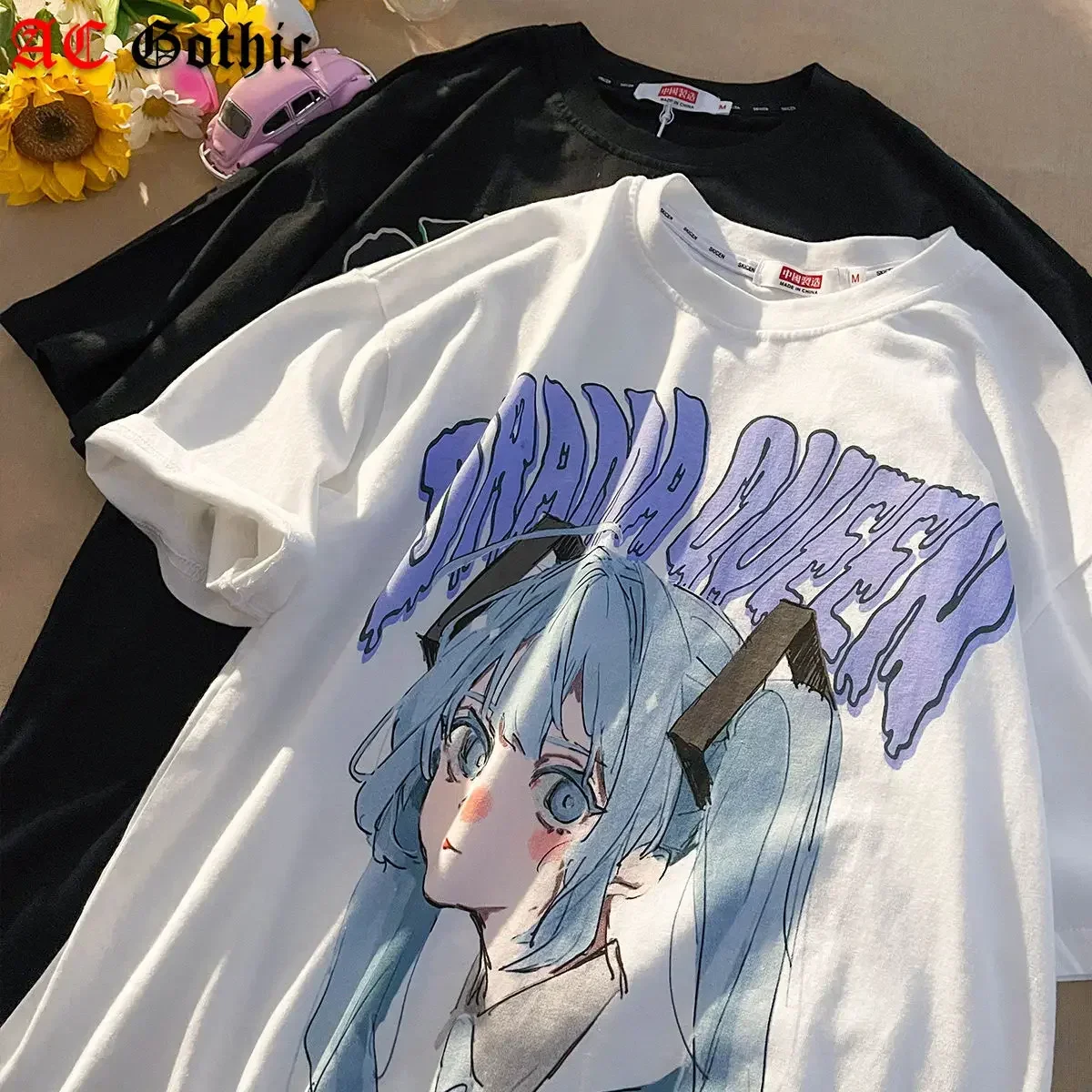 Harajuku Anime Attack on Titan Print T-shirt Women Loose Short Sleeve Y2k Aesthetic Kawaii Tops Tee Oversized T-shirt