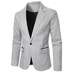 Men's Suit Simple Line Casual Style Men's Blazer Wedding Dinner Party Business Banquet Stage Street Men's Blazer Suit Jacket