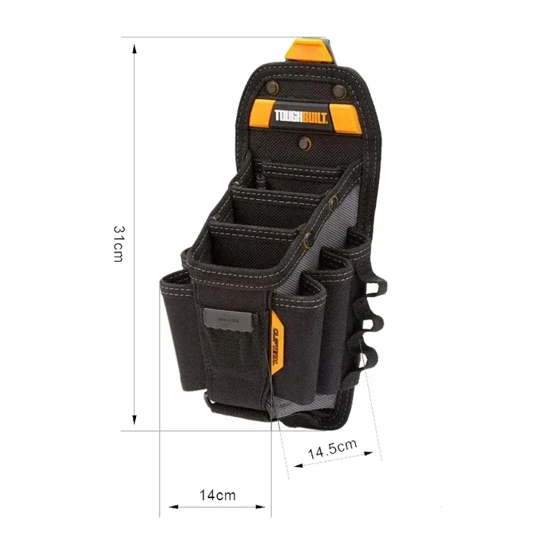 TOUGHBUILT TB-CT-36-L10 Technician 10-Pocket Pouch Mechanic Special Multi-Pocket Tool Bag Tool Pouch Quick Durable Hanging Bag