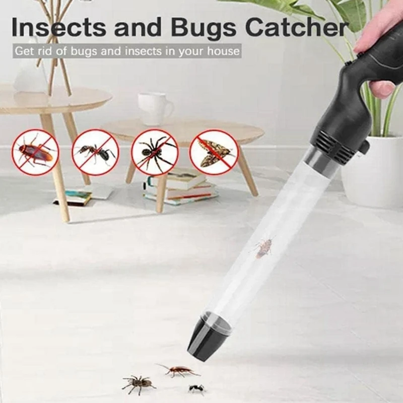 Vacuum Bug Catcher Spider And Insect Traps Catcher Bug Control For Adults And Kids Insects Handheld LED Flashlight