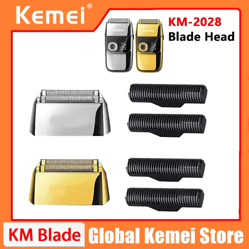 

Kemei Original Electric Shavers Blades Golden Foil Knife Net and Cutter Head Suitable for KM-2028 Replacement Floating Razor