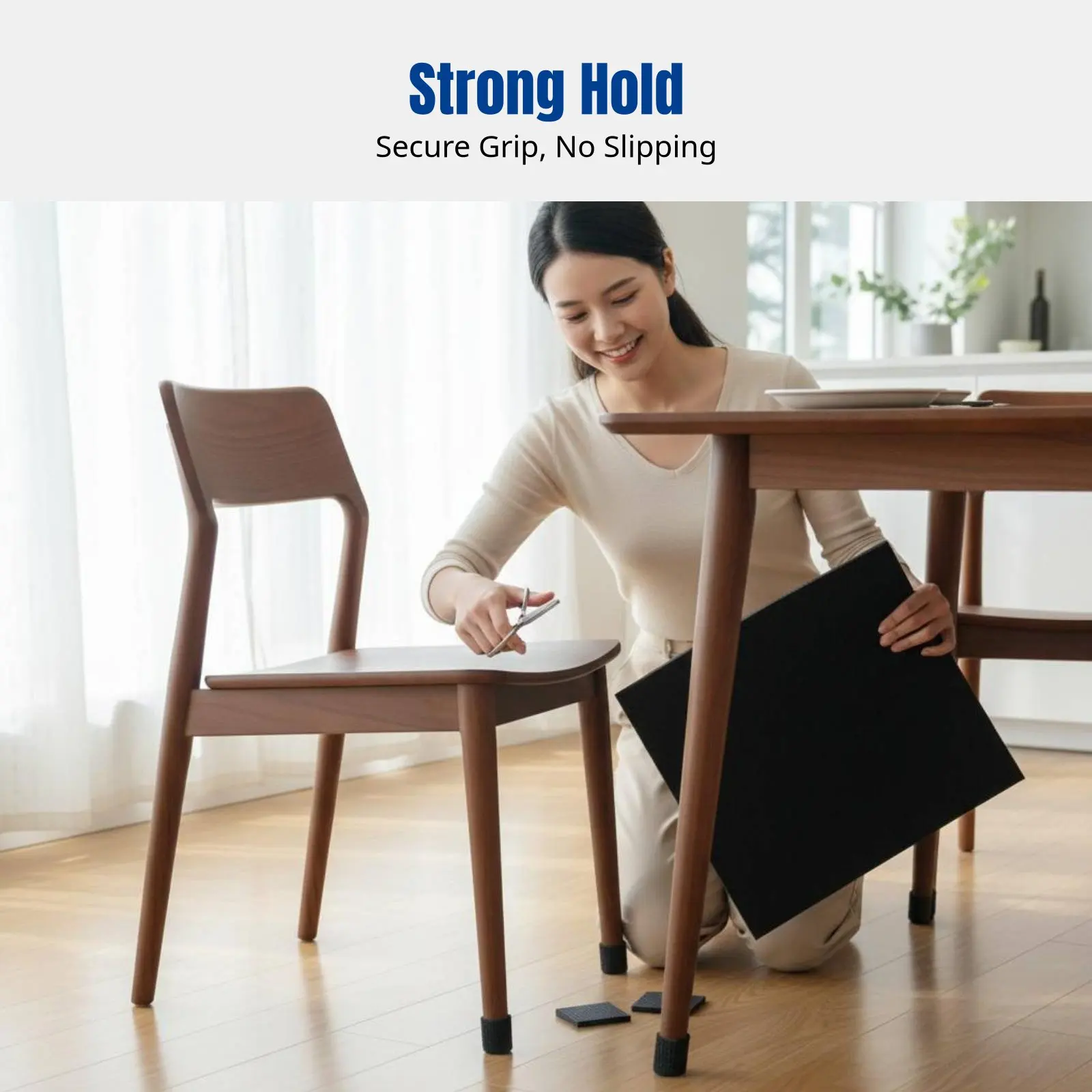

Cuttable Large Furniture Pads, Table Chair Leg Protectors, Non-Slip, Anti-Scuff, Thick Fabric, Floor Protection, Multi-Color