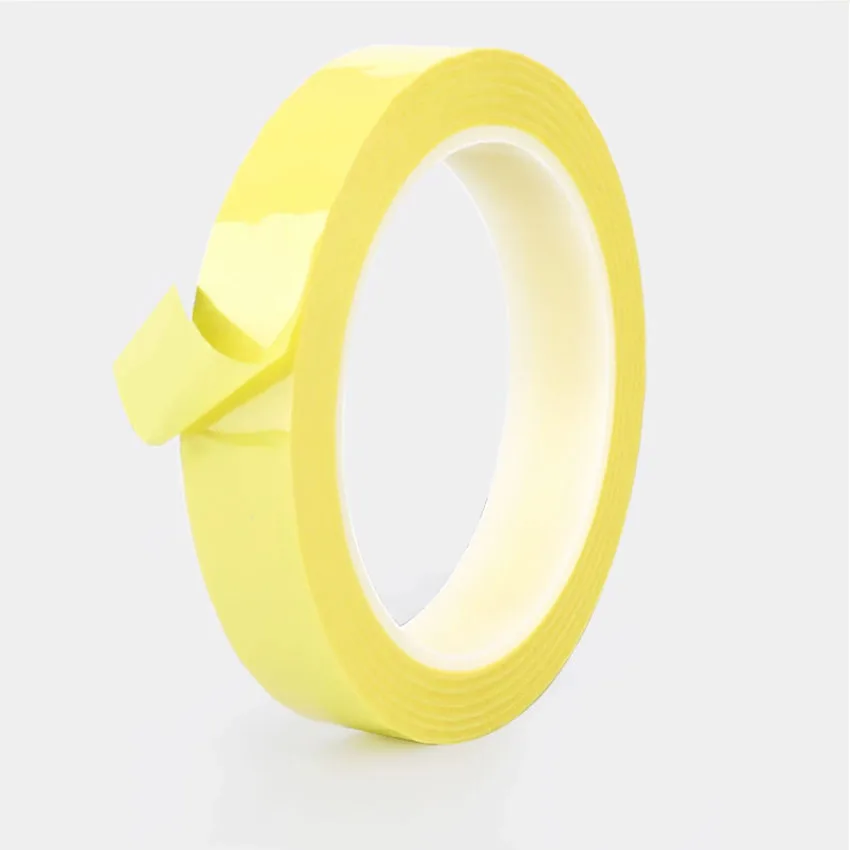 10mm*66M*0.06mm PET High Temp Withstanding Insulation Anti-Flame Adhesive Mylar Tape for Transformer Yellow