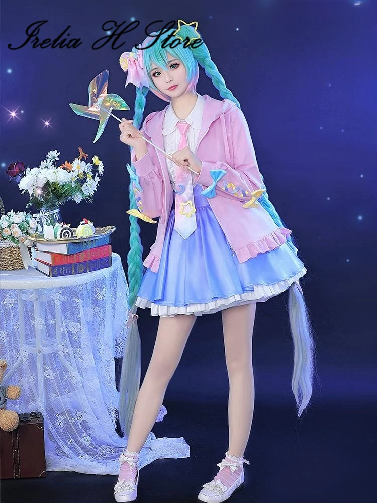 Irelia H Store mi&ku Cosplay Costume Digital Stars mi&ku Dress Party Dress Female Hallween Costumes