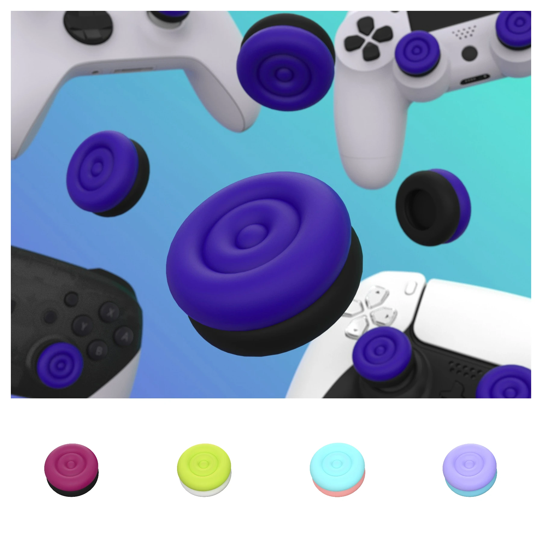 

PlayVital Cushion Caps Thumb Grips for ps5/4, for Xbox Series X/S, for Xbox One, Elite Series 2, for Switch Pro Controller