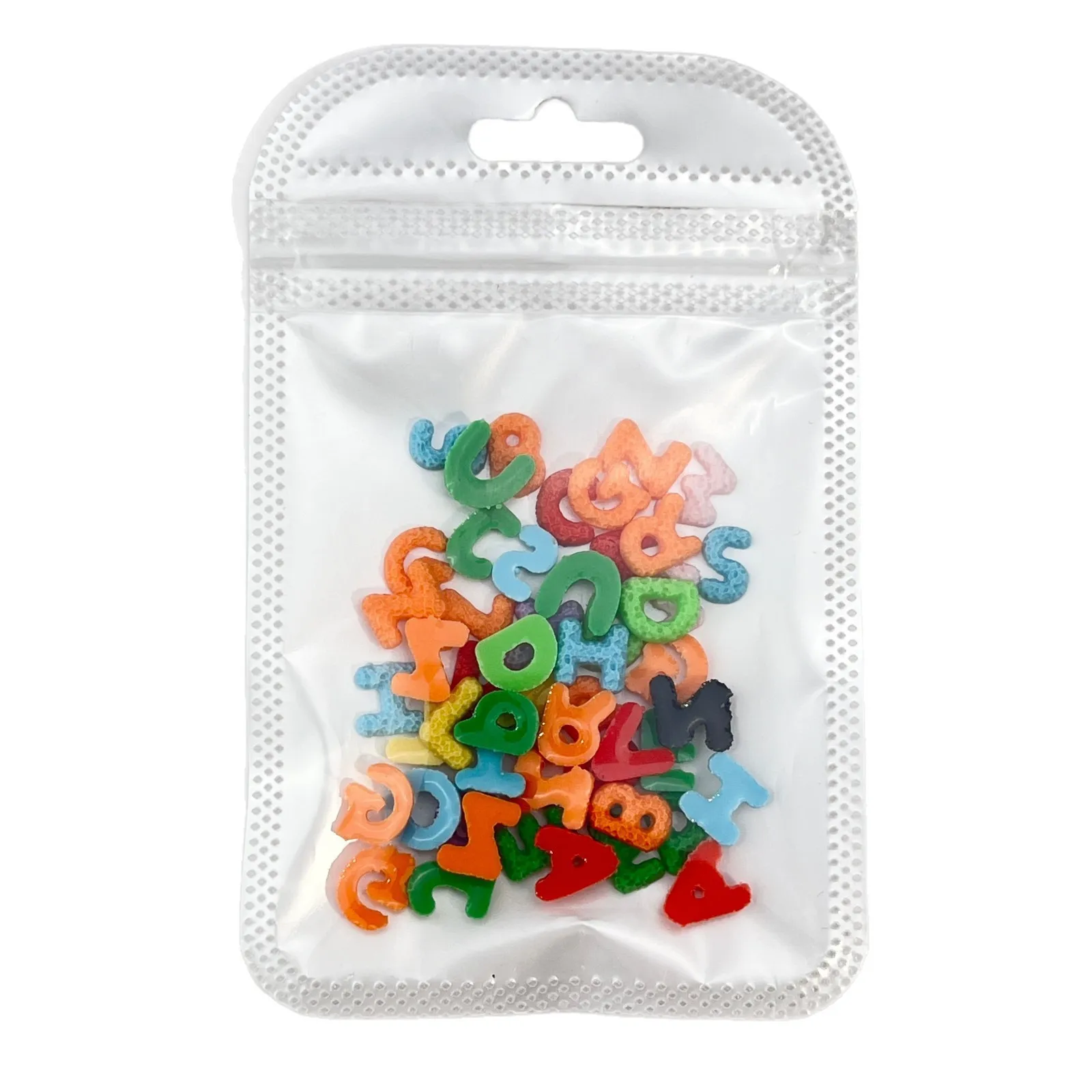 50PCS  Cute And Fun Colorful Resin Cartoon With 26 Letters Nail Art Numerals Mixed Set For Scrapbook Charm DIY Jewelry Decor view 6