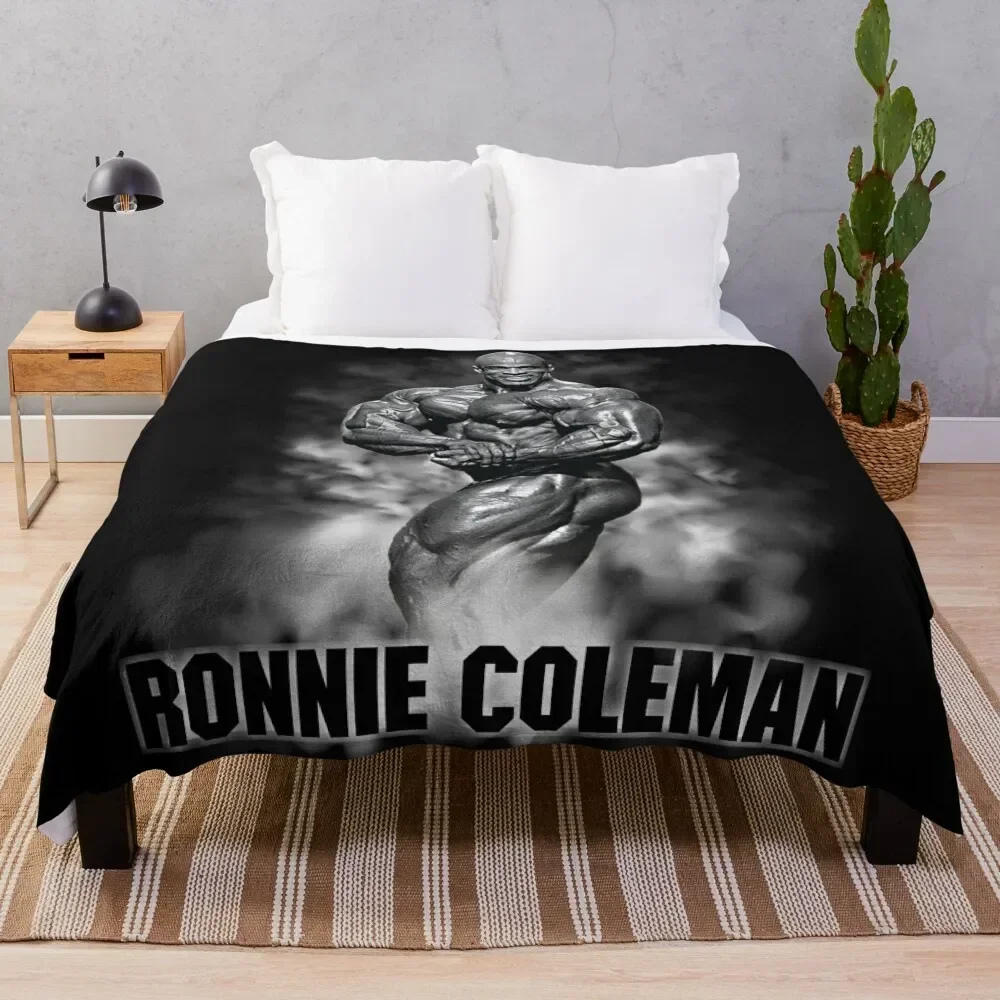 Ronnie Coleman Bodybuilder Throw Blanket Flannel Personalized Gift Quilt Blankets