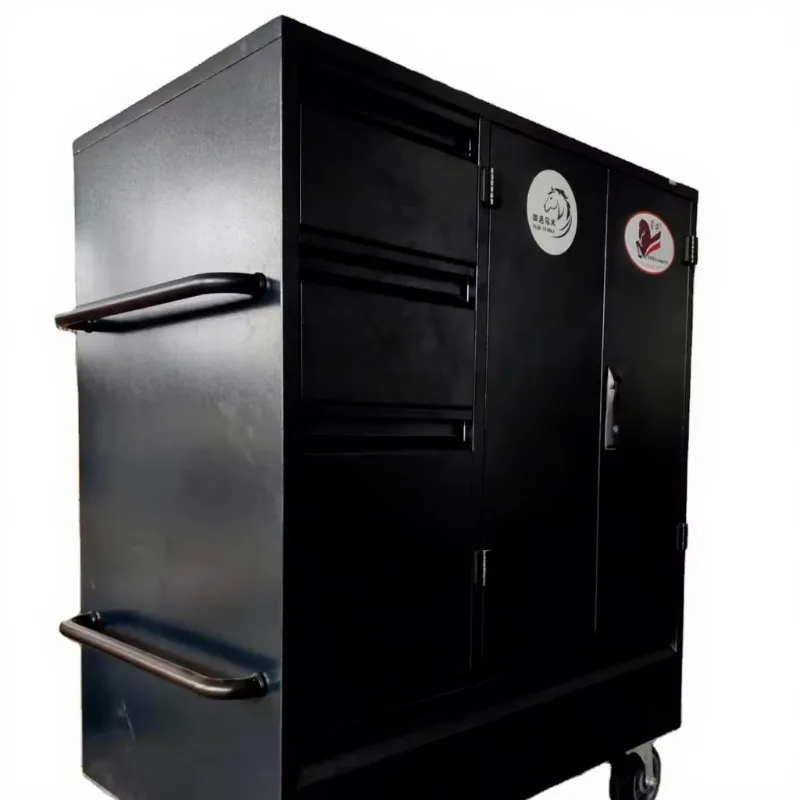 

2026 Heavy-Duty Mobile Tack Box: Stainless Steel/Aluminum Build in 3 Sizes | Commercial Equestrian Storage Solution