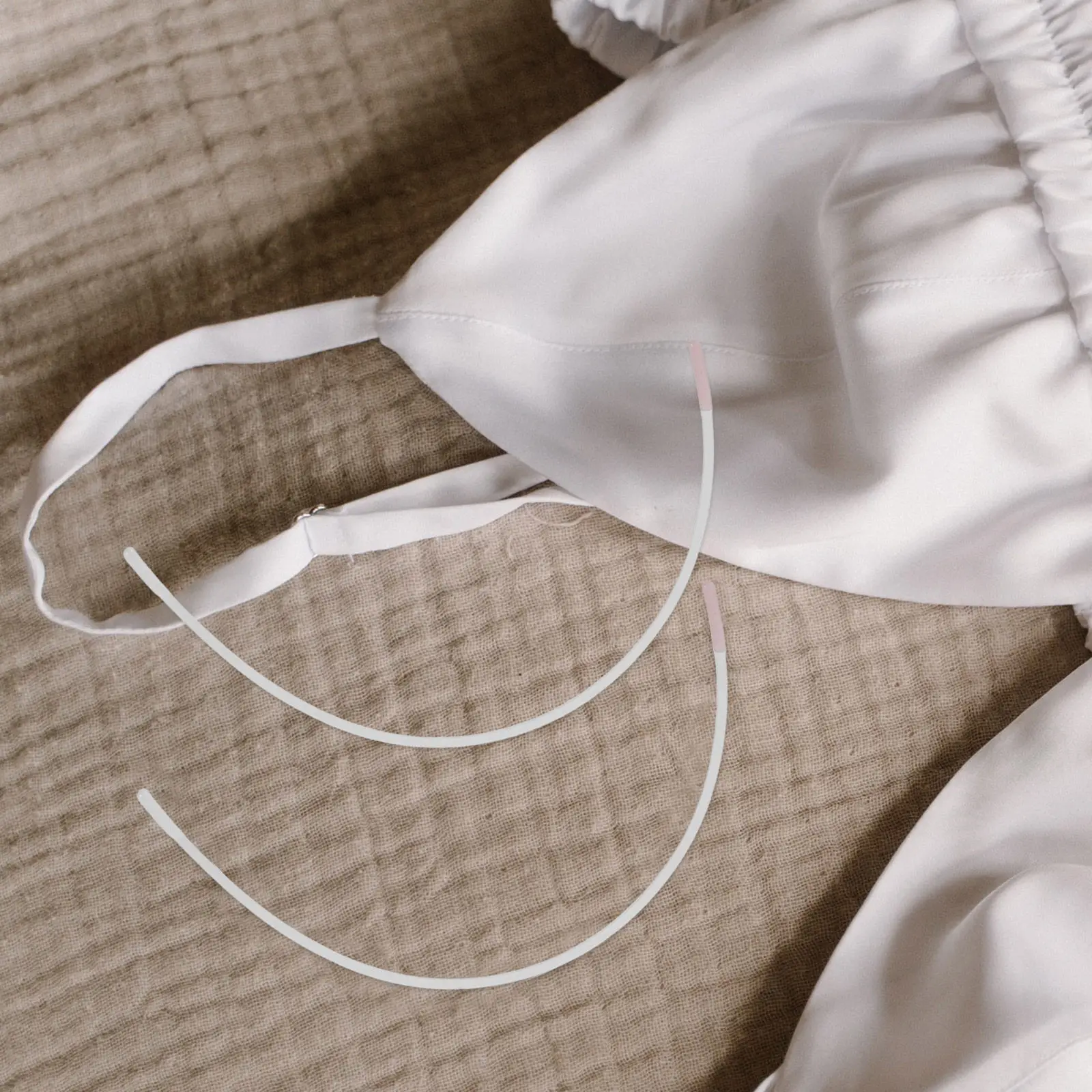 10Pairs Bra Underwire Replacement Sturdy Steel Smooth Finish Sewing Supplies for Bras Support Metal Wire Rings