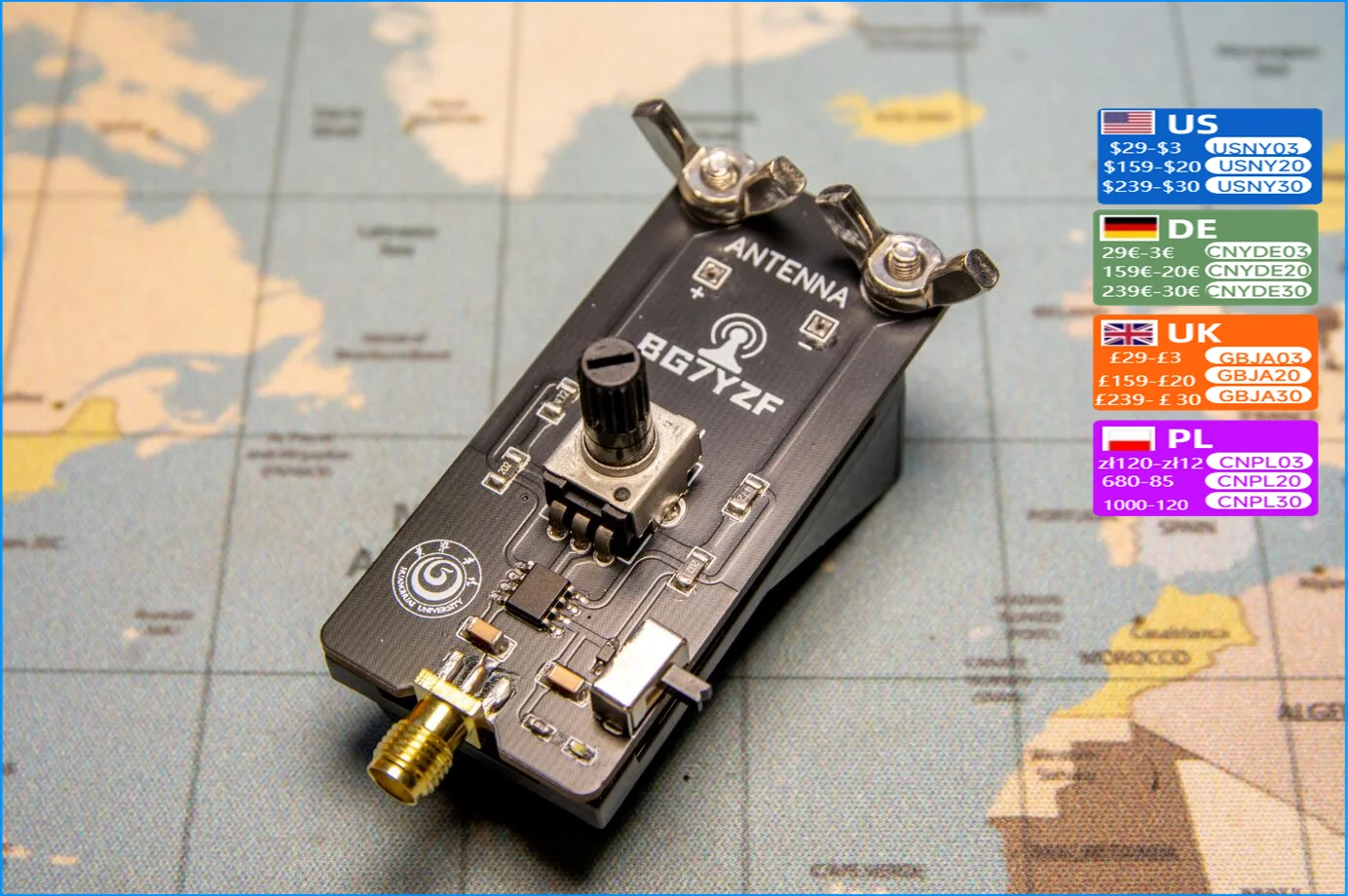 Nvarcher Active Small Loop Antenna Shortwave   NE592 SDR 