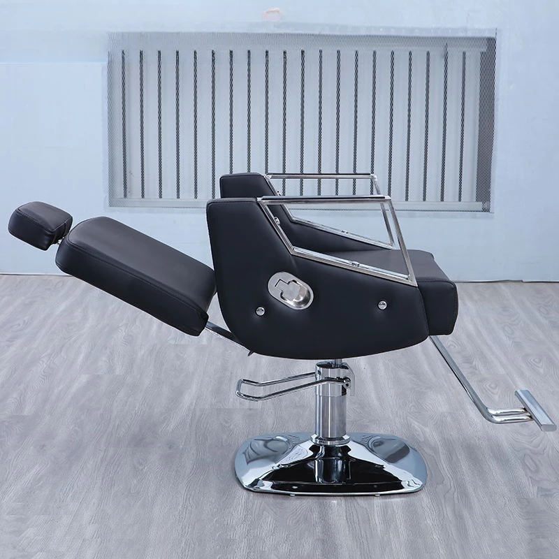 Barbershop Swivel Mobile Barber Chair Rolling Pedicure Tattoo Styling Stool Barber Chair Cadeira De Manicure Salon Furniture