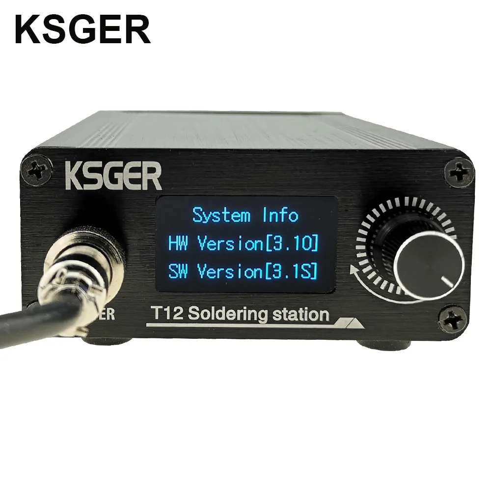 KSGER T12 Soldering Iron Station STM32 V3.1S OLED DIY Plastic FX9501 Handle Electric Tools Quick Heating T12 Iron Tips 8s Tins