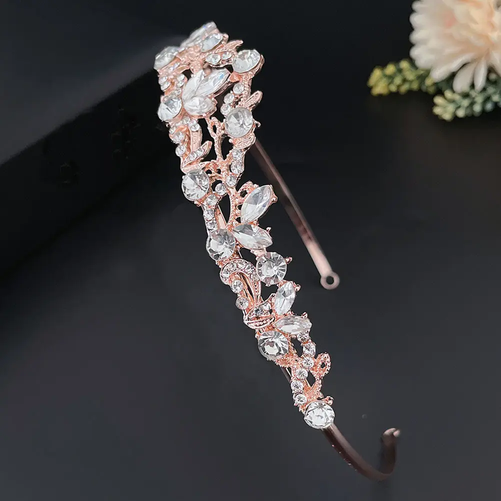 

Elegant Rhinestone Bride Tiara Birthday Crown Wedding Headdress for Women Girls Bridal Rhinestone Headpiece Birthday Crown