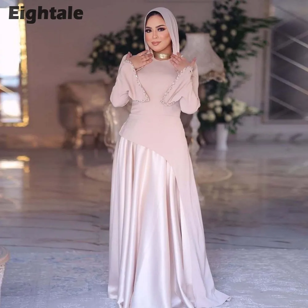 green emerald velvet dress Zehna Pink Organza Luxurious Dress With Bisser Beaded Details For Musl   Bazar Al Haya