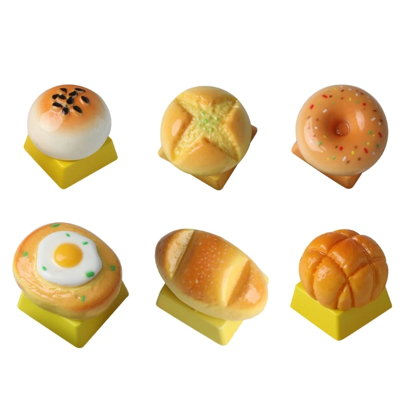 5asd Handcrafted Resin Keycap with Cute Eggs Yolk Pastry Design ESC Keycap Perfect for Customizing MX Switches Keyboards