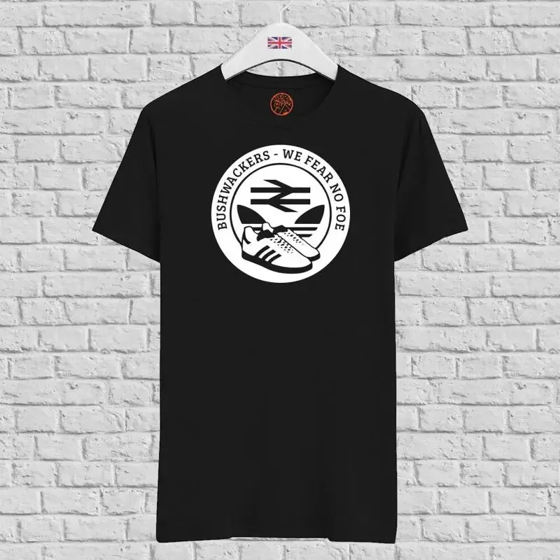 

Bushwackers Organic Black Cotton T Shirt For Fans Of Millwall
