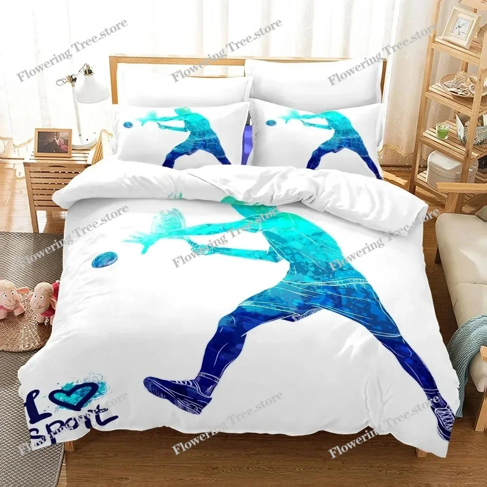Athlet Love Sports Duvet Cover Set King Queen Double Full Twin Single Size Duvet Cover Pillow Case Bed Linen Set