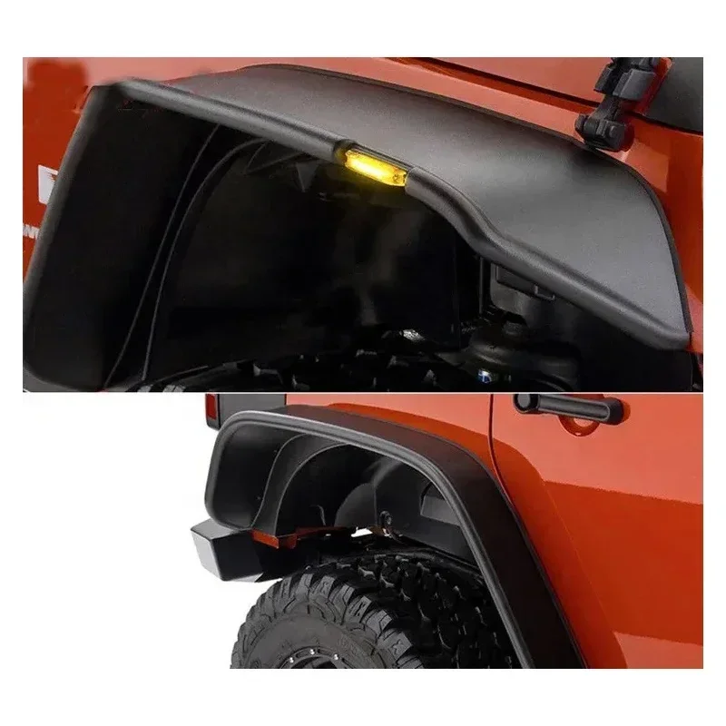 Wrangler Jk Accessories  Wrangler Airplane Wheel Brow With Lights JK Fenders Wheel Flare For Jeep Wrangle Jk 2007-2017