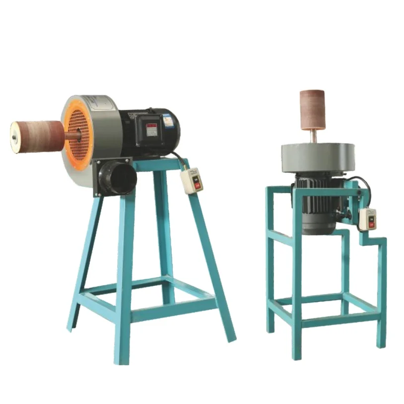 Industrial Grade Small Model Built-in 1.5KW Adjustable Horizontal/Vertical Dust-Collecting Sponge Wheel Sander Polishing Machine