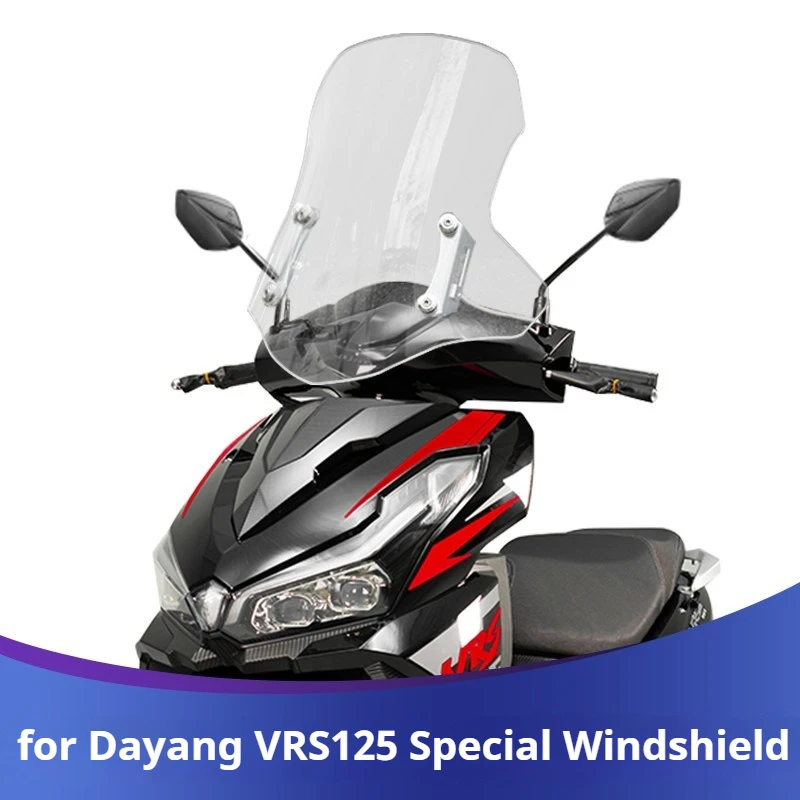 For Dayang VRS125 VRS150 Scooter Front Wind Deflector, Chest‑Protection Rain‑Shield Windscreen Mod Parts