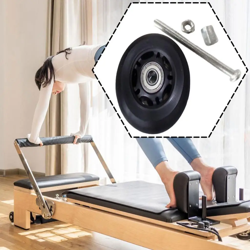 Pilates Reformer Wheel Spare Part Silent Roller for Accessories Pilates Core Bed Maintenance Home Fitness Exercise