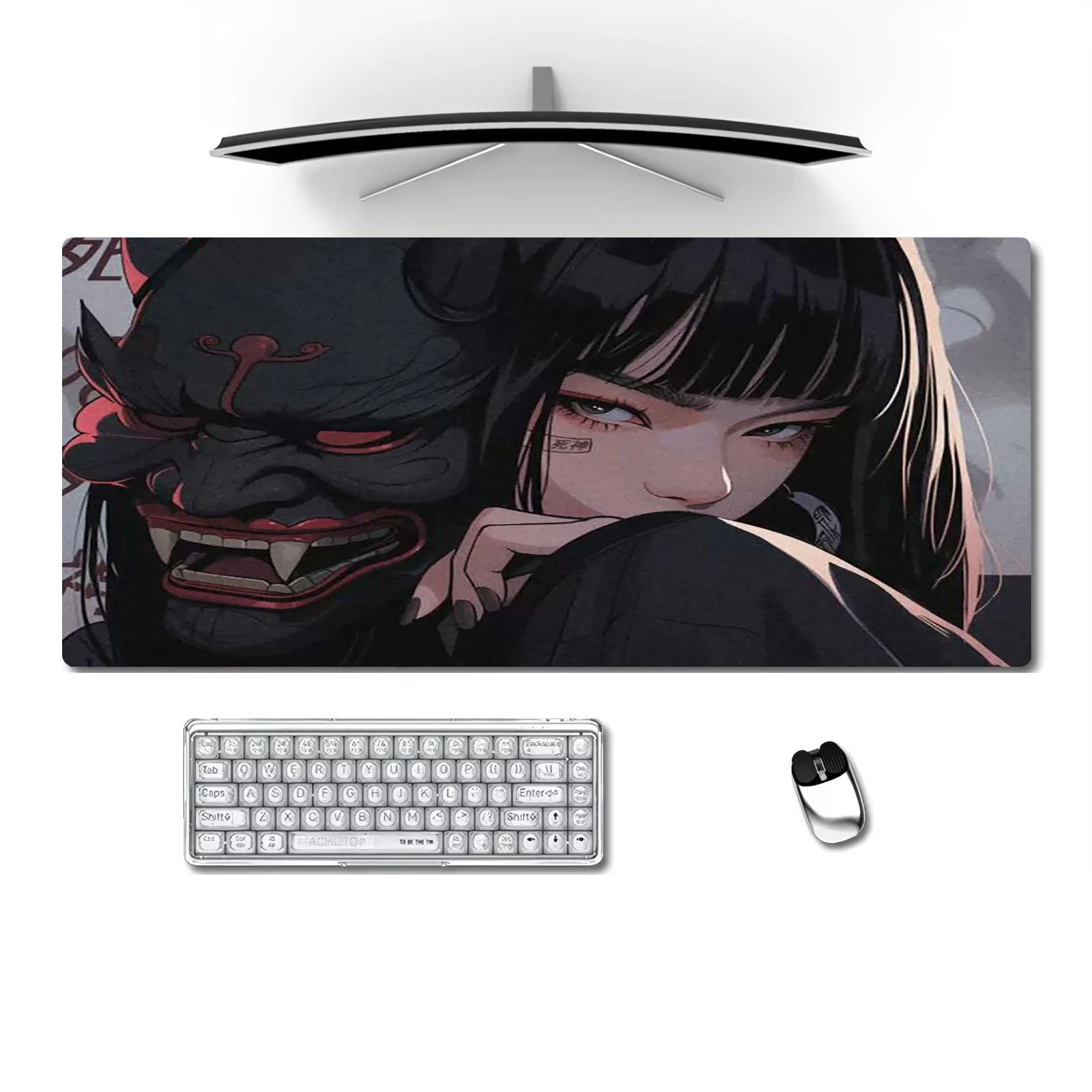 

Anime Girl Japan Style Large Size Anti-slip Rubber Mouse Pad Computer Gaming Accessories Keyboard Desktop Decor Mat for Offices