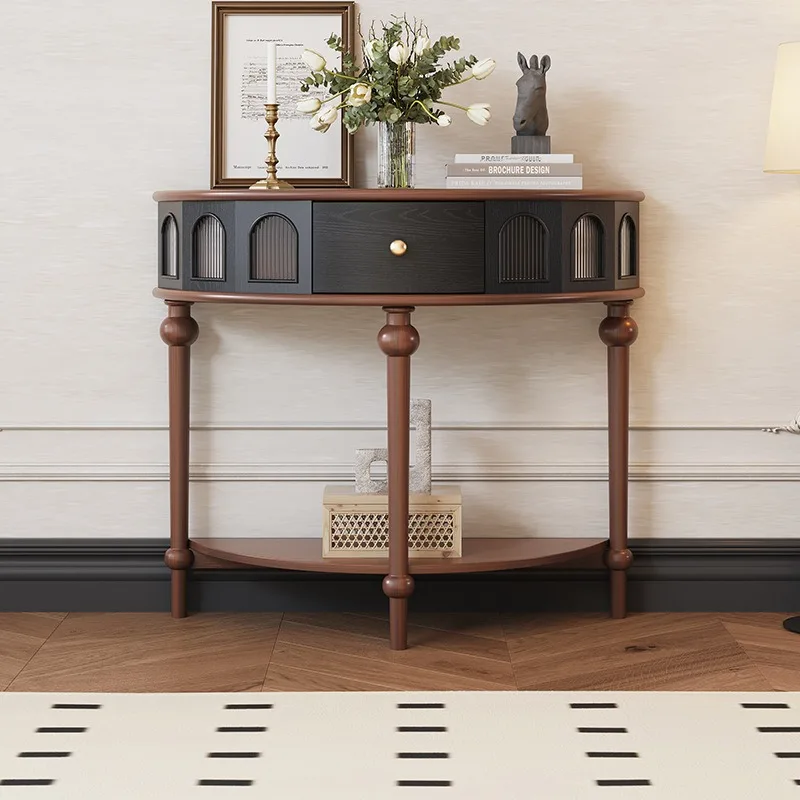 Medieval entrance table, French entrance cabinet, retro side cabinet