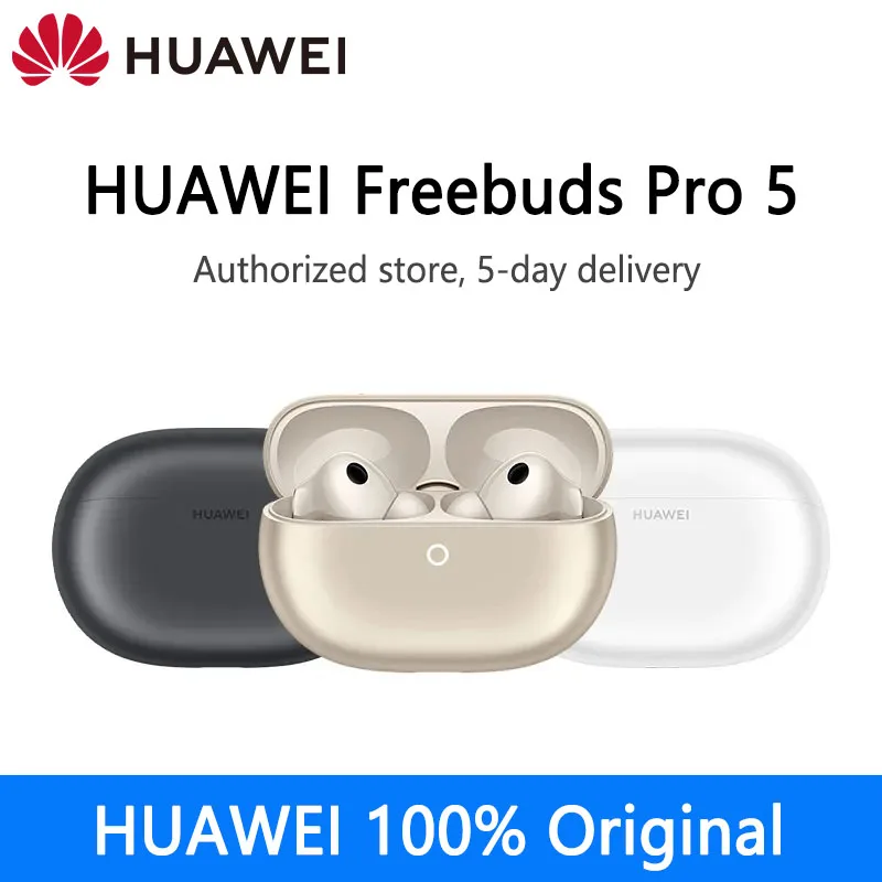 سماعات هواوي FreeBuds Pro 5 الأصلية اللاسلكية المزودة بتقنية البلوتوث وإلغاء الضوضاء النشطة للمكالمات الجديدة