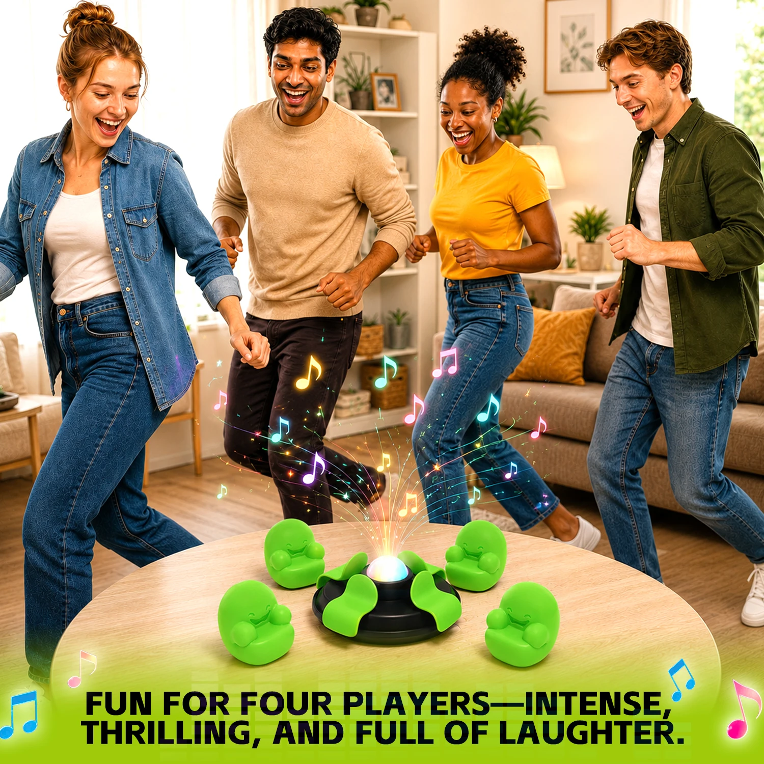 Children's Musical Chair Grab Game Family Party Interactive Rotating Toy Desktop Quick Thinking Game view 6