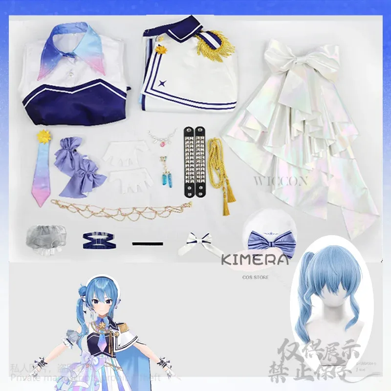 

a7d@Virtual YouTuber VTuber Hololive Hosimati Suisei Cosplay Anime Jirai KEI Girls Costume Cutecore Idol Dress Lolita Wiga7d@