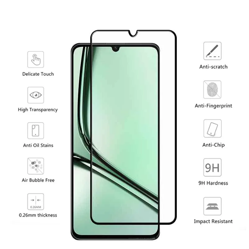 ترقية جديدة غطاء كامل ل Realme ملاحظة 60x الزجاج المقسى فيلم للصدمات المضادة للخدش الجبهة فيلم ملاحظة 60X فيلم عدسة الألياف الناعمة