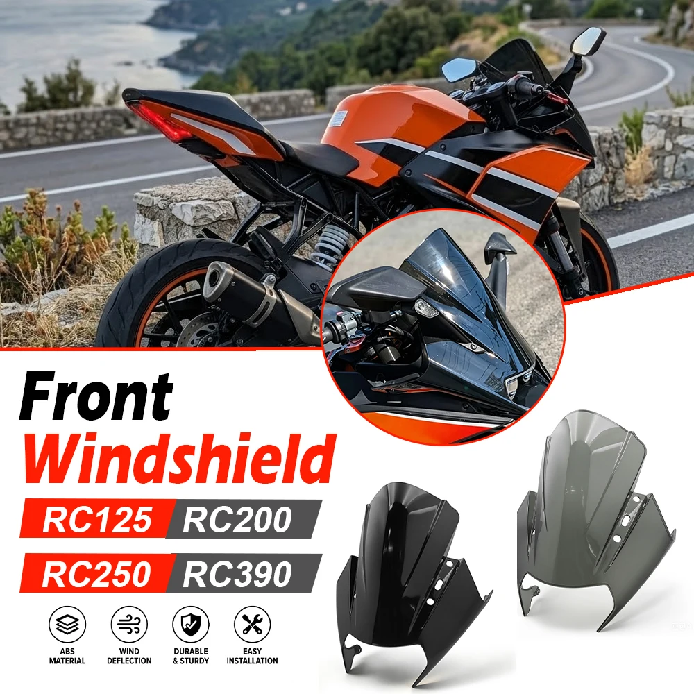 For KTM RC200 RC250 RC125 RC390 RC 125 200 250 390 2014-2023 2022 2021 2020 New Motorcycle Windshield Windscreen Deflector Plate