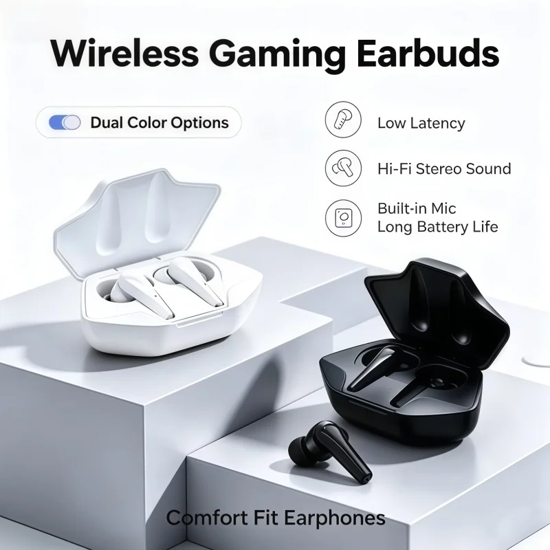 2026 New X15 TWS Wireless Bluetooth Headset Gamer Earbuds with Mic Wireless Headphones Noise Cancelling Bluetooth Earphones