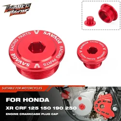 Crankcase Cover Plug For Honda XR125L XR150L XR190L CRF125 F FB CRF150F CRF250F NXR CG 160 150 125 CB250F L Engine Cap Screw
