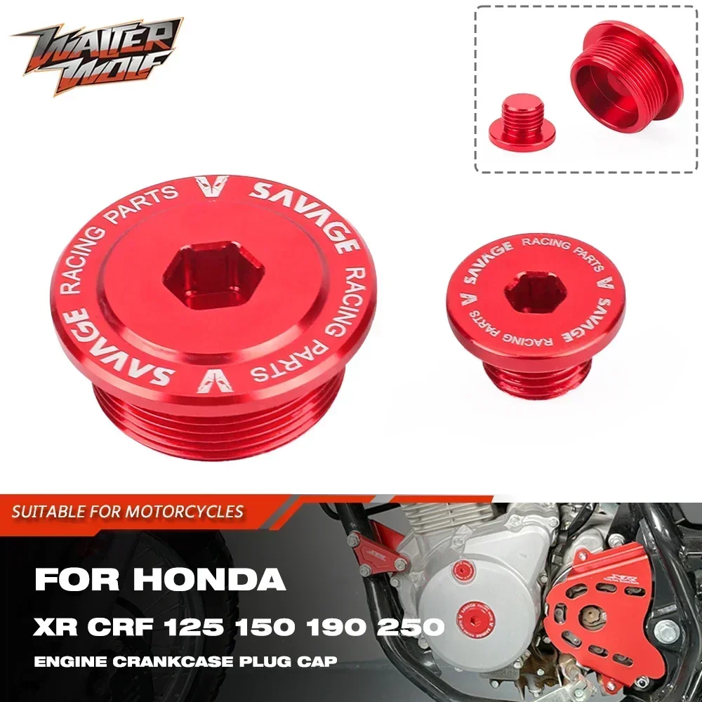 Korek pokrywy skrzyni korbowej do Honda XR125L XR150L XR190L CRF125 F FB CRF150F CRF250F NXR CG 160 150 125 CB250F L Śruba pokrywy silnika