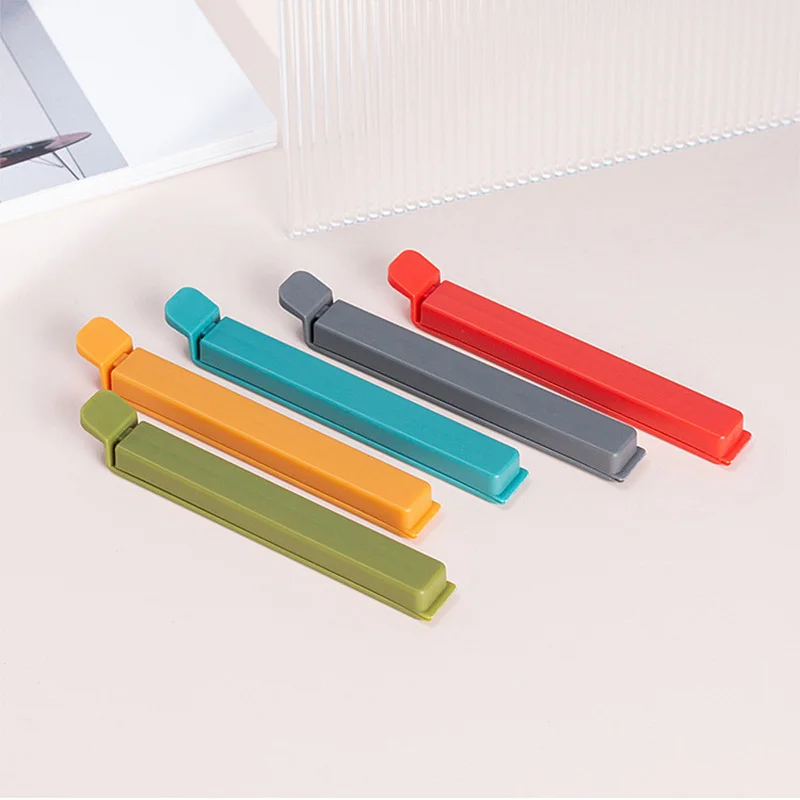 스낵 티백 클립 – PP 소재, 방습, 자석 디자인, 강력한 그립, 이중 홈