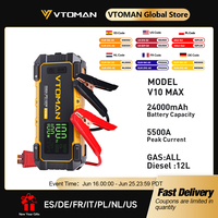 VTOMAN V10 Max 12V Car Jump Starter 5500A Car Battery Starter 24000mAh Power Bank Booster Auto Starting Device With PD 100W