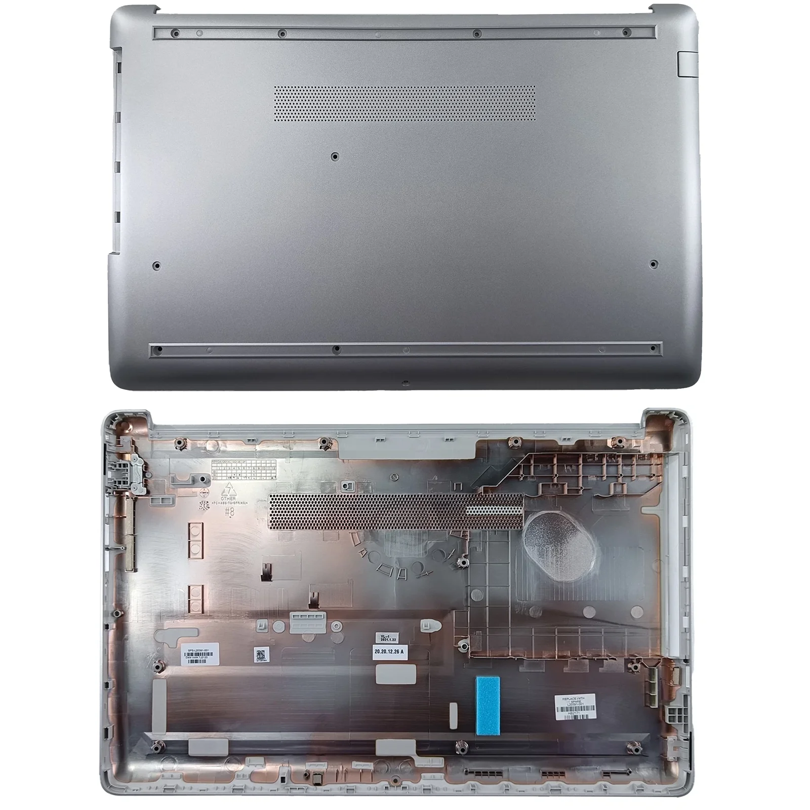 

L20391-001 Нижняя крышка корпуса для ноутбука HP 15-DA 15DA 15-DB, нижняя часть корпуса, крышка D, AP29M000E00, серебристая