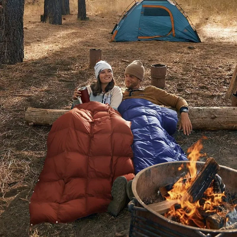 Outdoor Camping Daunen Baumwolle Cape Stepp Schal Decke Outdoor Camping Hause Nickerchen Warme Schwerkraft Decke