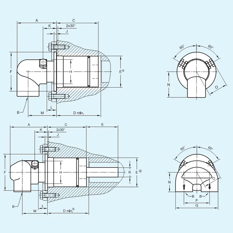 Drehverschraubung der DEUBLIN 2400-Serie