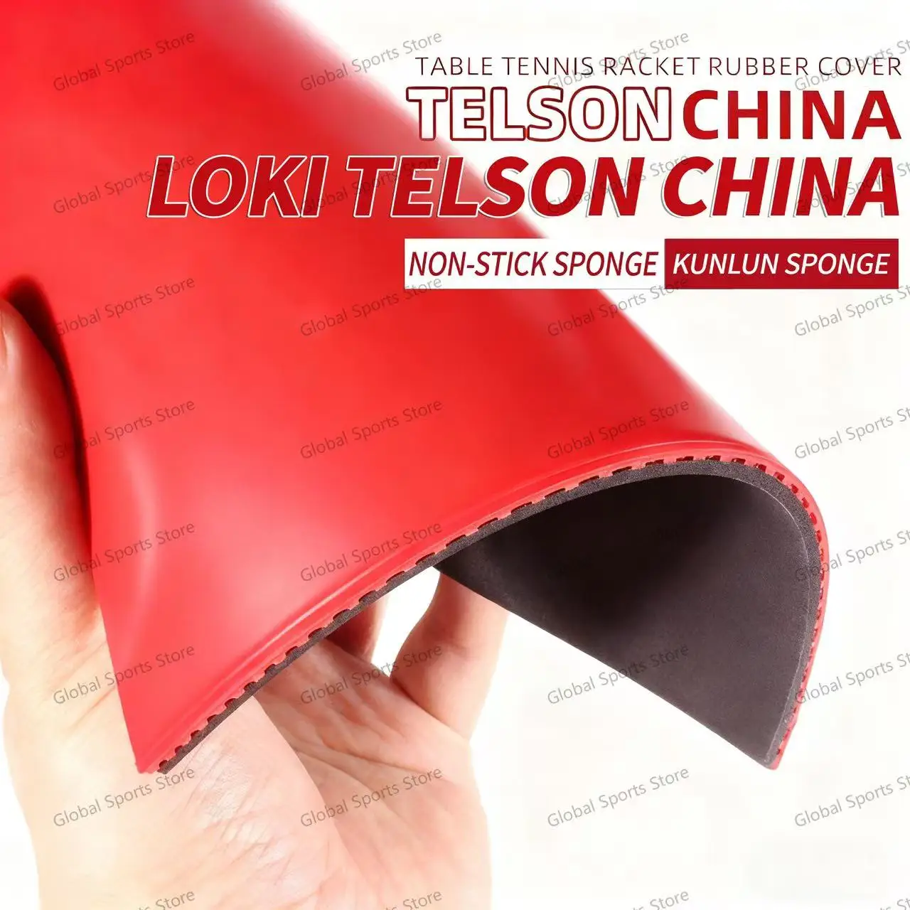 LOKI ستينغر تنس الطاولة المطاط ستينغر الصين/الألمانية مبتذل البثور كعكة مقلوب الإسفنج بينغ بونغ المطاط هجوم سريع الخلفية