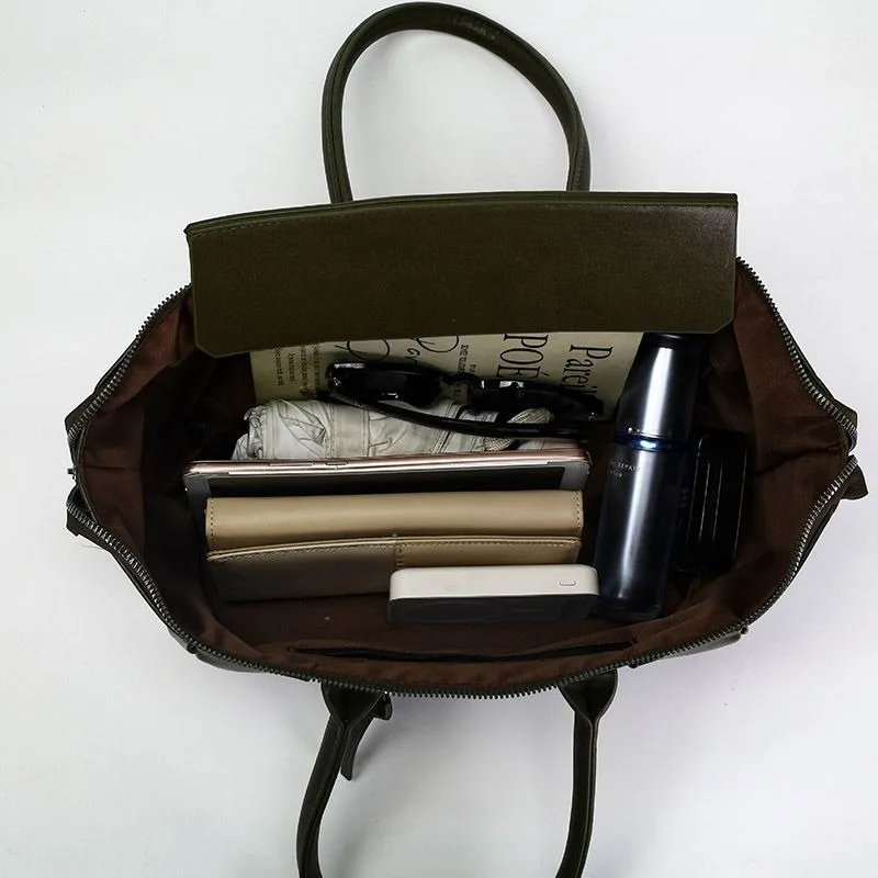 High-end Soft Leather Wing Bag Women's 2026 Fashion New Large-capacity Tote Bag Temperament Commuting To Work Shoulder Handbag