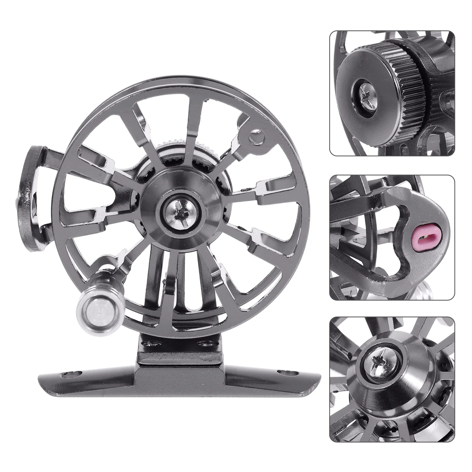 

Fish Reel Fishing Twine Creative Wheel Sea Pole Accessory Professional Rod Metal