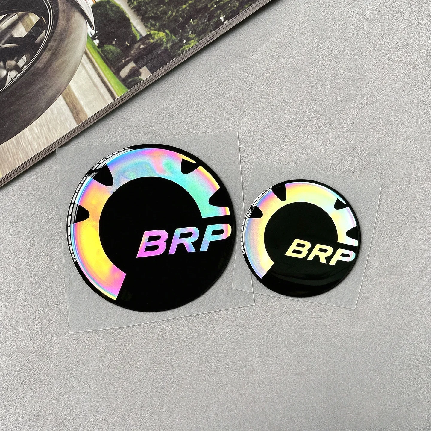 For BRP Epoxy Sticker 3D Laser Gel Decal Warteproof Badges Can-Am Outlander Electric Spyder Ryker Canyon Commander Accessories
